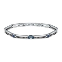 бижутерия,maserati,jm223atz,21,cm,bracelet,dark,blue,(silver)