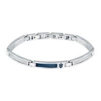 бижутерия,maserati,jm423avd,18.5+3,cm,bracelet,blue,(silver)