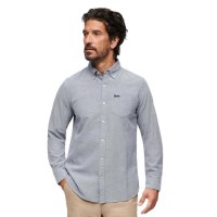 риза,с,дълъг,ръкав,мъжки,ризи,superdry,cotton,oxford,long,sleeve,shirt,navy,(blue)