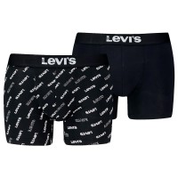 боксерки,мъжко,бельо,levi´s,®,logo,organic,co,boxers,2,units,multicolor,(black,white)