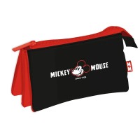 канцеларски,принадлежности,disney,triple,21x11x3.5,cm,mickey,pencil,case,multicolor,1,(red,black)