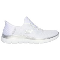 маратонки,дамски,маратонки,skechers,summits,trainers,white,mesh,silver,trim,(white)