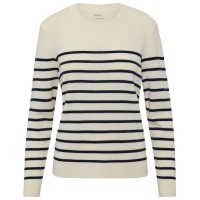 тениска,дамски,тениски,redgreen,kirsty,long,sleeve,t,shirt,off,white,stripe,(beige)
