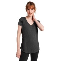 тениска,дамски,тениски,lolë,everyday,short,sleeve,v,neck,t,shirt,black,beauty,(grey)