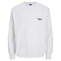 блуза,мъжки,пуловери,jack,&,jones,bora,branding,sweatshirt,detail,melange,bright,white,(white)