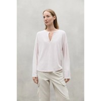 тениска,дамски,тениски,ecoalf,ronne,long,sleeve,v,neck,t,shirt,silver,pink,(beige)