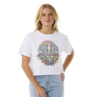 тениска,дамски,тениски,rip,curl,block,party,crop,short,sleeve,t,shirt,white