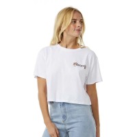 тениска,дамски,тениски,rip,curl,dancing,crop,short,sleeve,t,shirt,white,(white)