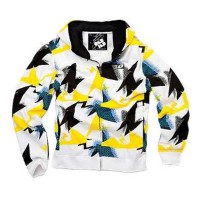 блуза,мъжки,пуловери,one,industries,acapulco,full,zip,sweatshirt,multicolor,(yellow,white,black)
