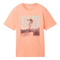 тениска,детски,тениски,tom,tailor,regular,printed,short,sleeve,t,shirt,clear,coral,(orange)
