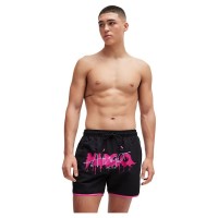 бански,гащета,мъжки,бански,костюми,hugo,cisco,10239864,swimming,shorts,pink,(black)