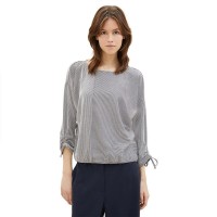 тениска,дамски,тениски,tom,tailor,structured,stripe,3,4,sleeve,t,shirt,grey,(small,navy,white,stripe)