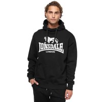 суичър,мъжки,пуловери,lonsdale,corran,hoodie,black,(black,white)