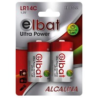 батерии,elbat,lr14c,alkaline,battery,2,units,multicolor