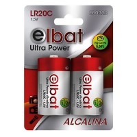 батерии,elbat,lr20c,alkaline,battery,2,units,multicolor