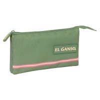 канцеларски,принадлежности,safta,triple,el,ganso,basics,pencil,case,green