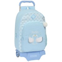 раница,раници,safta,glowlab,swans,wheeled,backpack,blue,(multicolor)