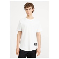 тениска,мъжки,тениски,calvin,klein,jeans,badge,short,sleeve,t,shirt,white,(bright,white)