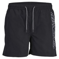 бански,гащета,мъжки,бански,костюми,jack,&,jones,fiji,double,logo,swimming,shorts,black