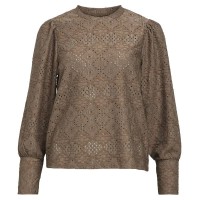 дамски,блузи,дамски,ризи,object,feodora,long,sleeve,blouse,morel,(brown)