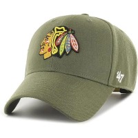 шапка,с,козирка,всички,шапки,47,nhl,chicago,blackhawks,mvp,snapback,cap,green,(sandalwood)