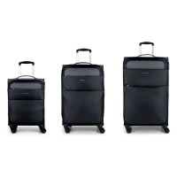 куфари,gabol,cloud,soft,spinner,31,61,91l,trolley,bag,3,units,black,(black)