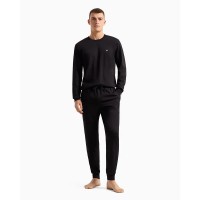пижама,мъжки,пижами,emporio,armani,112102,cs590,long,sleeve,pyjama,black