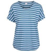 тениска,дамски,тениски,trespass,megan,short,sleeve,t,shirt,storm,blue,stripe,(blue)