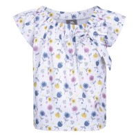 тениска,детски,тениски,trespass,tenderly,short,sleeve,t,shirt,floral,(white)