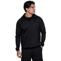 блуза,мъжки,пуловери,siksilk,full,zip,sweatshirt,black,(black)