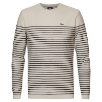 блуза,мъжки,пуловери,petrol,industries,kwr201,sweater,antique,white,melee,(beige)