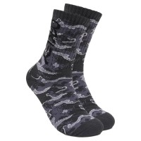 чорапи,мъжки,чорапи,oakley,b1b,all,play,half,long,socks,black,grey,(metal,camo,black)