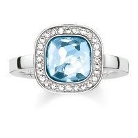бижутерия,thomas,sabo,tr2029,059154,ring,clear,(silver)