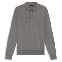 дамски,блузи,с,яка,мъжки,блузи,с,яка,boss,gemello,long,sleeve,polo,grey,(silver)