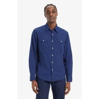 риза,с,дълъг,ръкав,мъжки,ризи,levi´s,®,barstow,western,standard,long,sleeve,shirt,blue,indigo,micro,plaid,(blue)