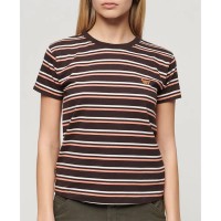 тениска,мъжки,тениски,дамски,тениски,superdry,essential,logo,short,sleeve,t,shirt,brown,(bison,black,stripe)
