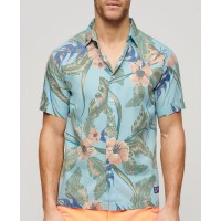 риза,с,къс,ръкав,дамски,ризи,мъжки,ризи,superdry,hawaiian,short,sleeve,shirt,multicolor,(eden,hawaiian,blue)