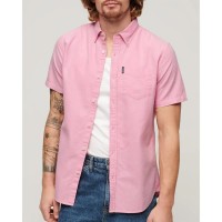 риза,с,къс,ръкав,мъжки,ризи,superdry,vintage,oxford,short,sleeve,shirt,bright,pink,(pink)