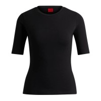 тениска,дамски,тениски,hugo,darnelia,10259804,short,sleeve,t,shirt,black
