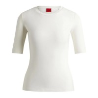 тениска,дамски,тениски,hugo,darnelia,10259804,short,sleeve,t,shirt,natural,(beige)