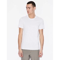 тениска,мъжки,тениски,armani,exchange,8nzt74,zja5z,short,sleeve,v,neck,t,shirt,white