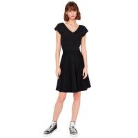 рокля,дамски,поли,и,рокли,armani,exchange,8nya95,yj83z,short,sleeve,dress,black,(black)