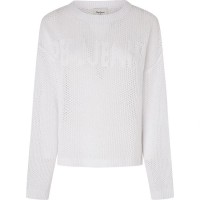 блуза,дамски,пуловери,дамски,плетени,дрехи,pepe,jeans,gisele,sweater,mousse,white