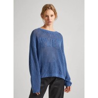 блуза,дамски,пуловери,дамски,плетени,дрехи,pepe,jeans,gisele,sweater,sea,blue,(blue)