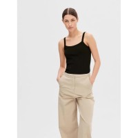 тениска,мъжки,тениски,дамски,тениски,selected,celica,sleeveless,t,shirt,beige,(black)