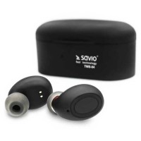 слушалки,слушалки,savio,tws,04,wireless,earphones,black,(black)
