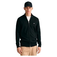 блуза,мъжки,пуловери,gant,casual,full,zip,sweater,black