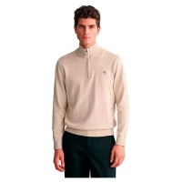 блуза,мъжки,пуловери,gant,classic,half,zip,sweater,manila,melange,(beige)