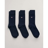 чорапи,мъжки,чорапи,gant,shield,socks,3,pairs,evening,blue,(blue)