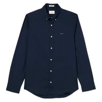 риза,с,дълъг,ръкав,мъжки,ризи,gant,slim,pinpoint,oxford,long,sleeve,shirt,marine,(blue)